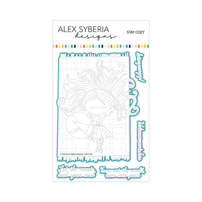 Alex Syberia Designs Stay Cozy Die Set - CraftSource Market: Craft Supplies & Kits Papercraft > Dies > Metal Cutting Dies