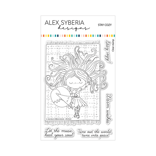 Alex Syberia Designs Stay Cozy Stamp Set - CraftSource Market: Craft Supplies & Kits Papercraft > Stamps > Photopolymer Stamps
