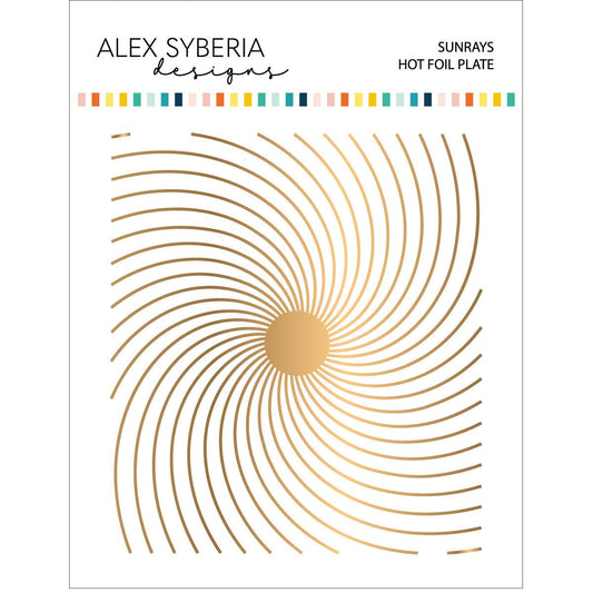 Alex Syberia Designs Sunrays Hot Foil Plate - CraftSource Market: Craft Supplies & Kits Foiling and Letterpress