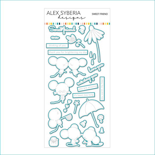 Alex Syberia Designs Sweet Friend Die Set - CraftSource Market: Craft Supplies & Kits Papercraft > Dies > Metal Cutting Dies