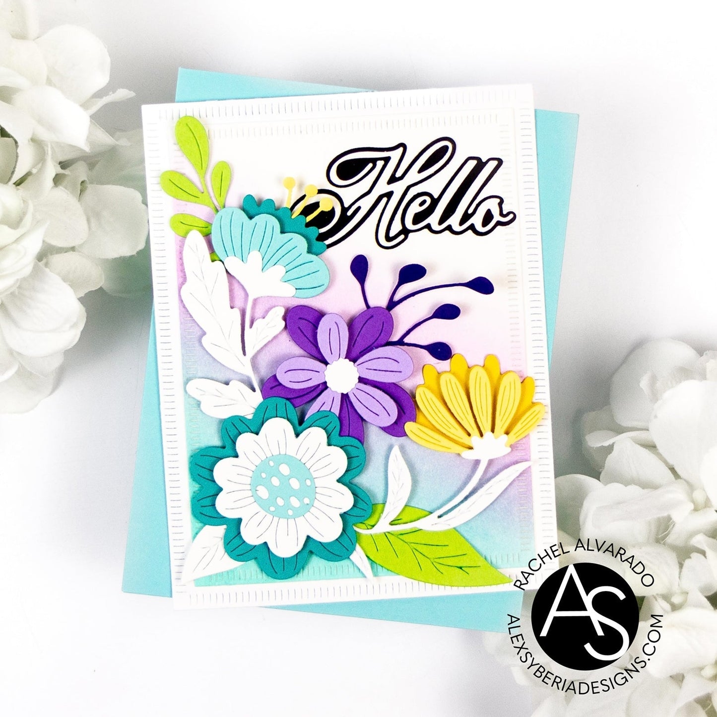 Alex Syberia Designs Thank You & Hello Die Set - CraftSource Market: Craft Supplies & Kits Papercraft > Dies > Metal Cutting Dies