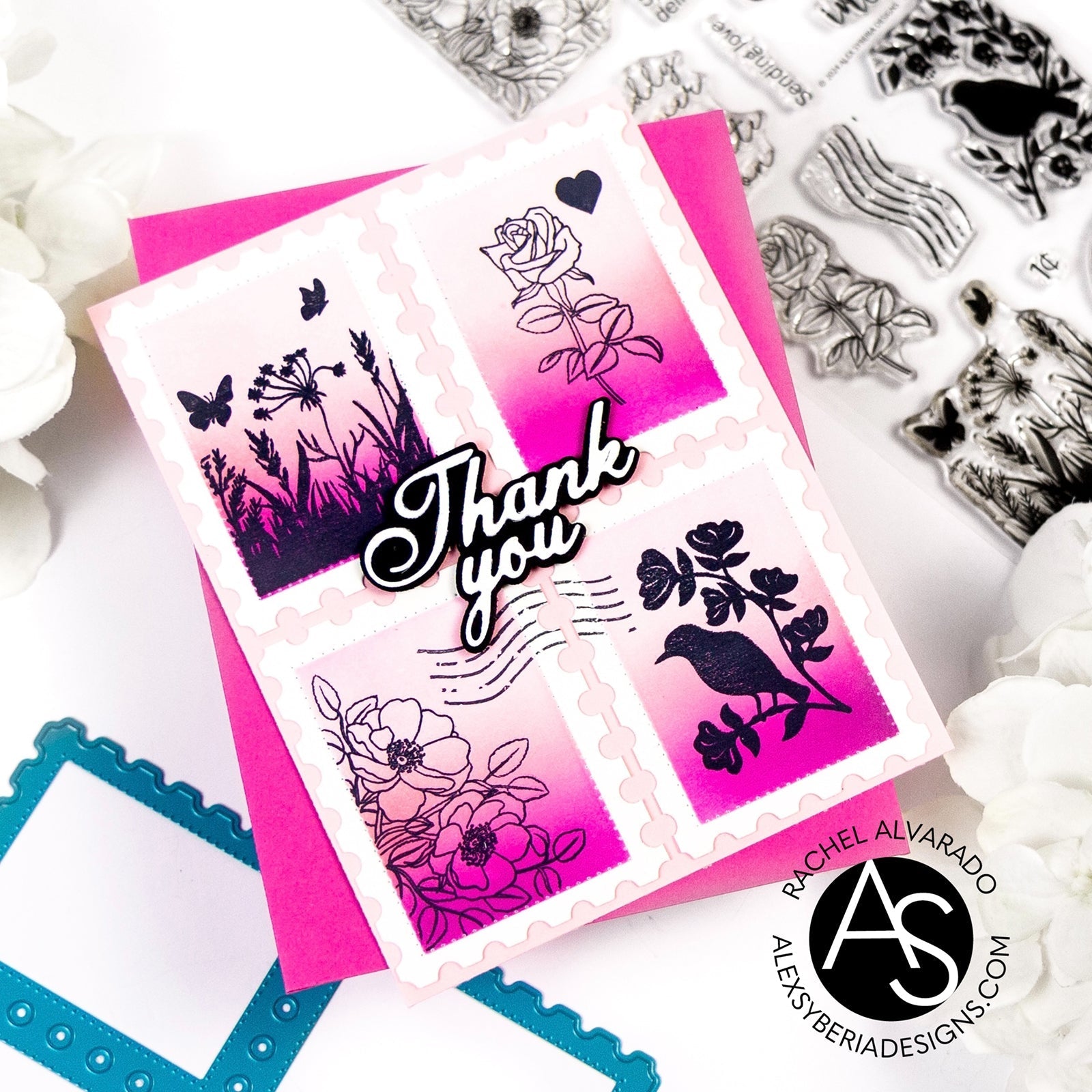 Alex Syberia Designs Thank You & Hello Die Set - CraftSource Market: Craft Supplies & Kits Papercraft > Dies > Metal Cutting Dies