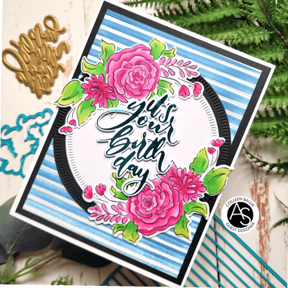 Alex Syberia Designs Thin Stripes Cover Die - CraftSource Market: Craft Supplies & Kits Papercraft > Dies > Metal Cutting Dies