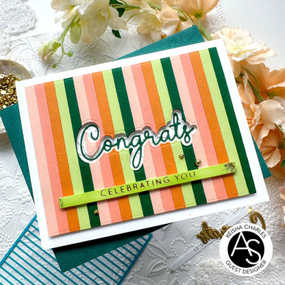 Alex Syberia Designs Thin Stripes Cover Die - CraftSource Market: Craft Supplies & Kits Papercraft > Dies > Metal Cutting Dies