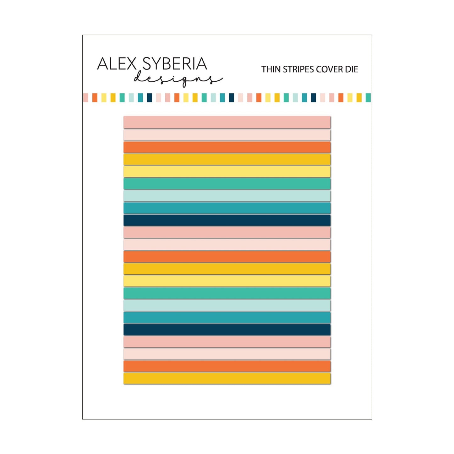 Alex Syberia Designs Thin Stripes Cover Die - CraftSource Market: Craft Supplies & Kits Papercraft > Dies > Metal Cutting Dies