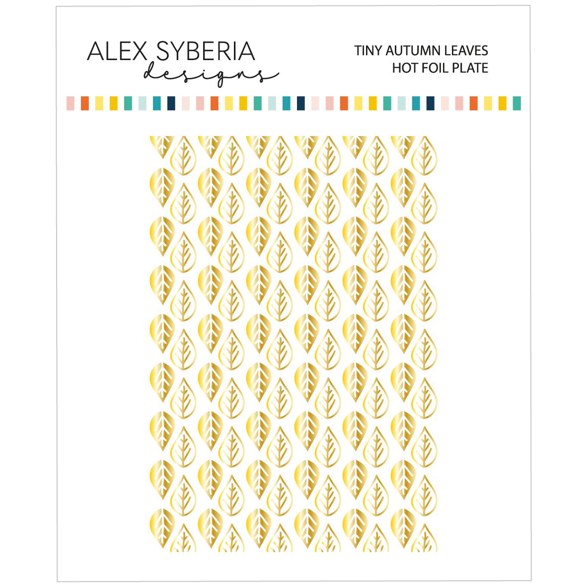 Alex Syberia Designs Tiny Autumn Leaves Hot Foil Plate - CraftSource Market: Craft Supplies & Kits Foiling and Letterpress
