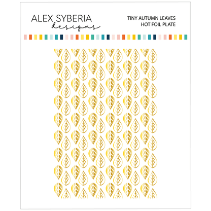Alex Syberia Designs Tiny Autumn Leaves Hot Foil Plate - CraftSource Market: Craft Supplies & Kits Foiling and Letterpress