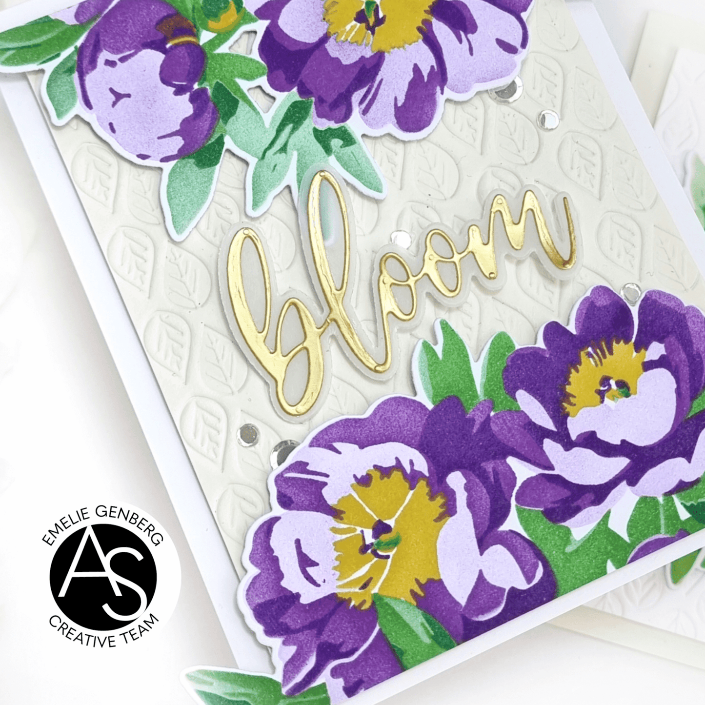 Alex Syberia Designs Tiny Autumn Leaves Hot Foil Plate - CraftSource Market: Craft Supplies & Kits Foiling and Letterpress