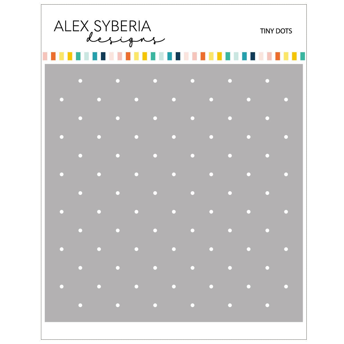 Alex Syberia Designs Tiny Dots Stencil - CraftSource Market: Craft Supplies & Kits Papercraft > Stencils