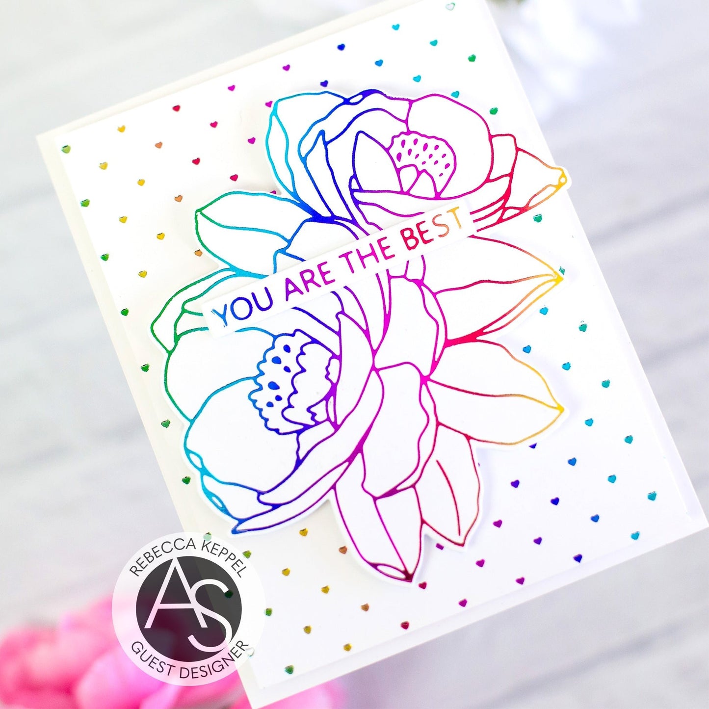 Alex Syberia Designs Tiny Hearts Hot Foil Plate - CraftSource Market: Craft Supplies & Kits Foiling and Letterpress