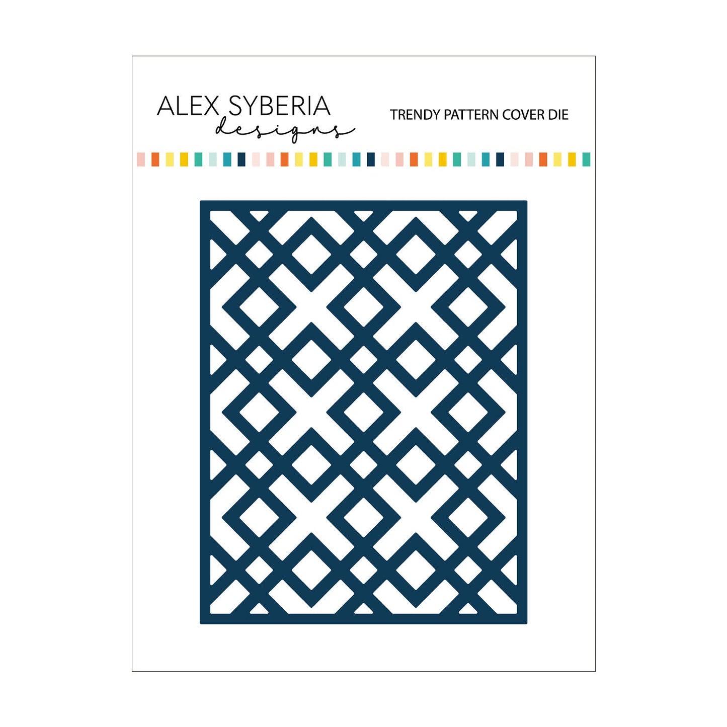 Alex Syberia Designs Trendy Pattern Cover Die - CraftSource Market: Craft Supplies & Kits Papercraft > Dies > Metal Cutting Dies