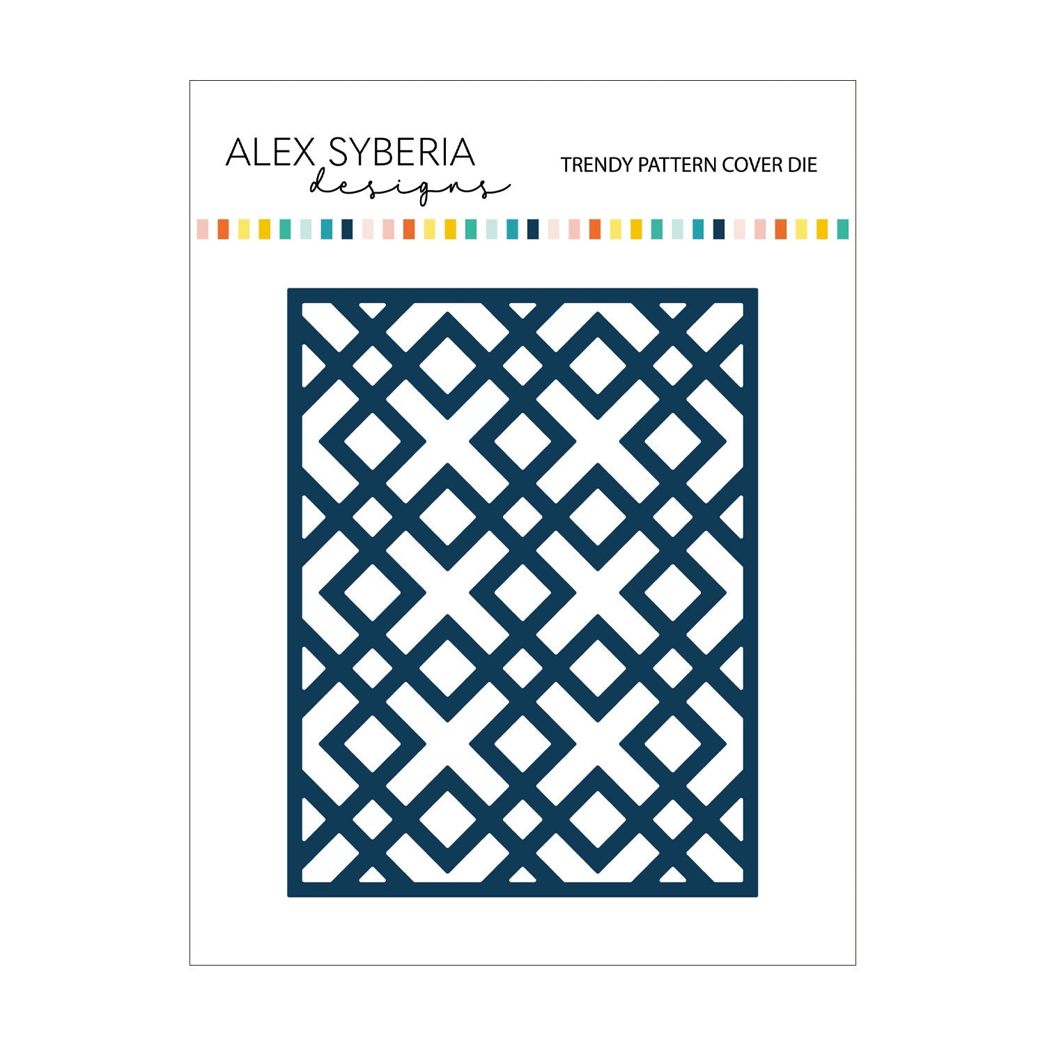 Alex Syberia Designs Trendy Pattern Cover Die - CraftSource Market: Craft Supplies & Kits Papercraft > Dies > Metal Cutting Dies