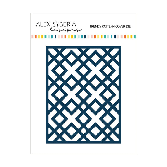 Alex Syberia Designs Trendy Pattern Cover Die - CraftSource Market: Craft Supplies & Kits Papercraft > Dies > Metal Cutting Dies