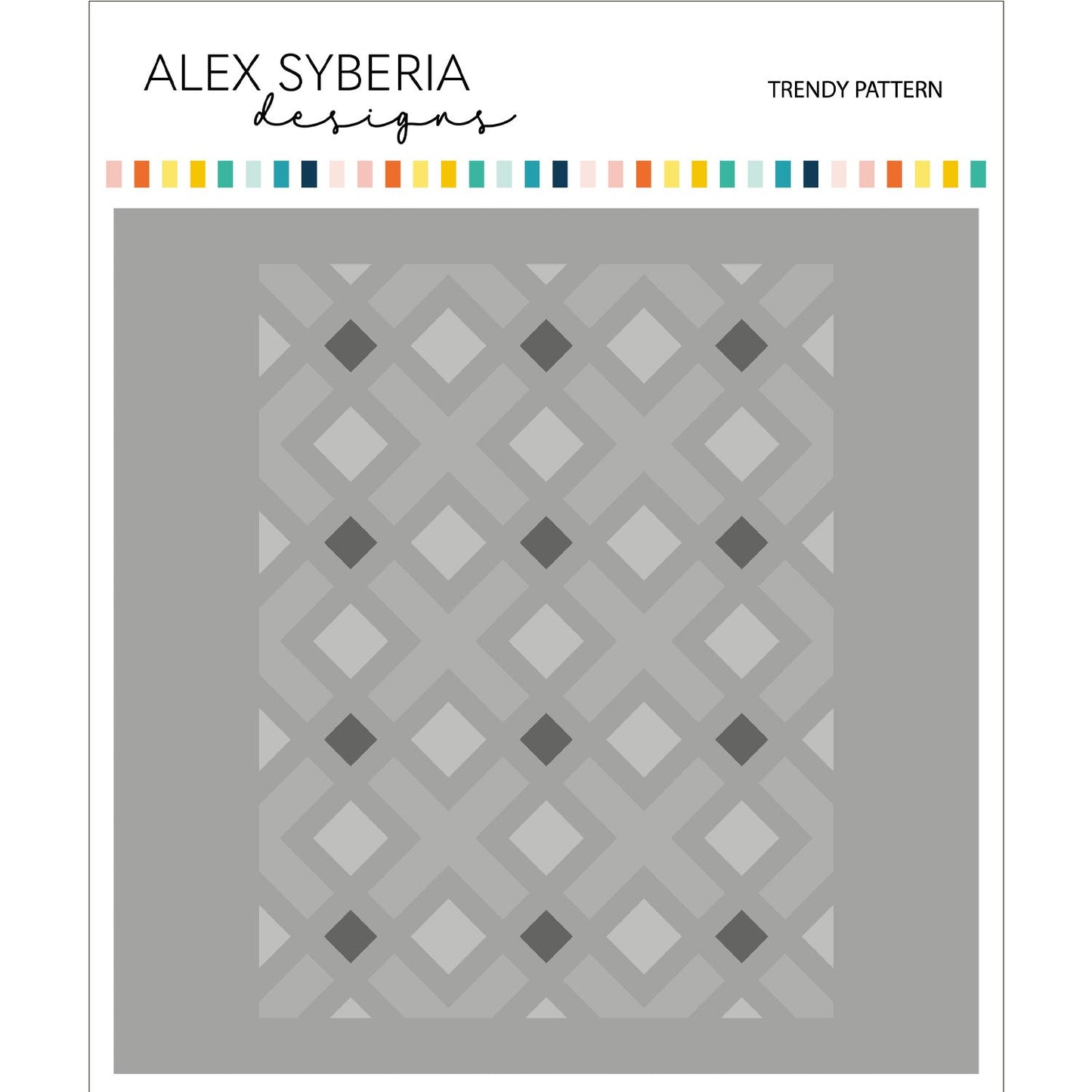 Alex Syberia Designs Trendy Pattern Stencil Set - CraftSource Market: Craft Supplies & Kits Papercraft > Stencils