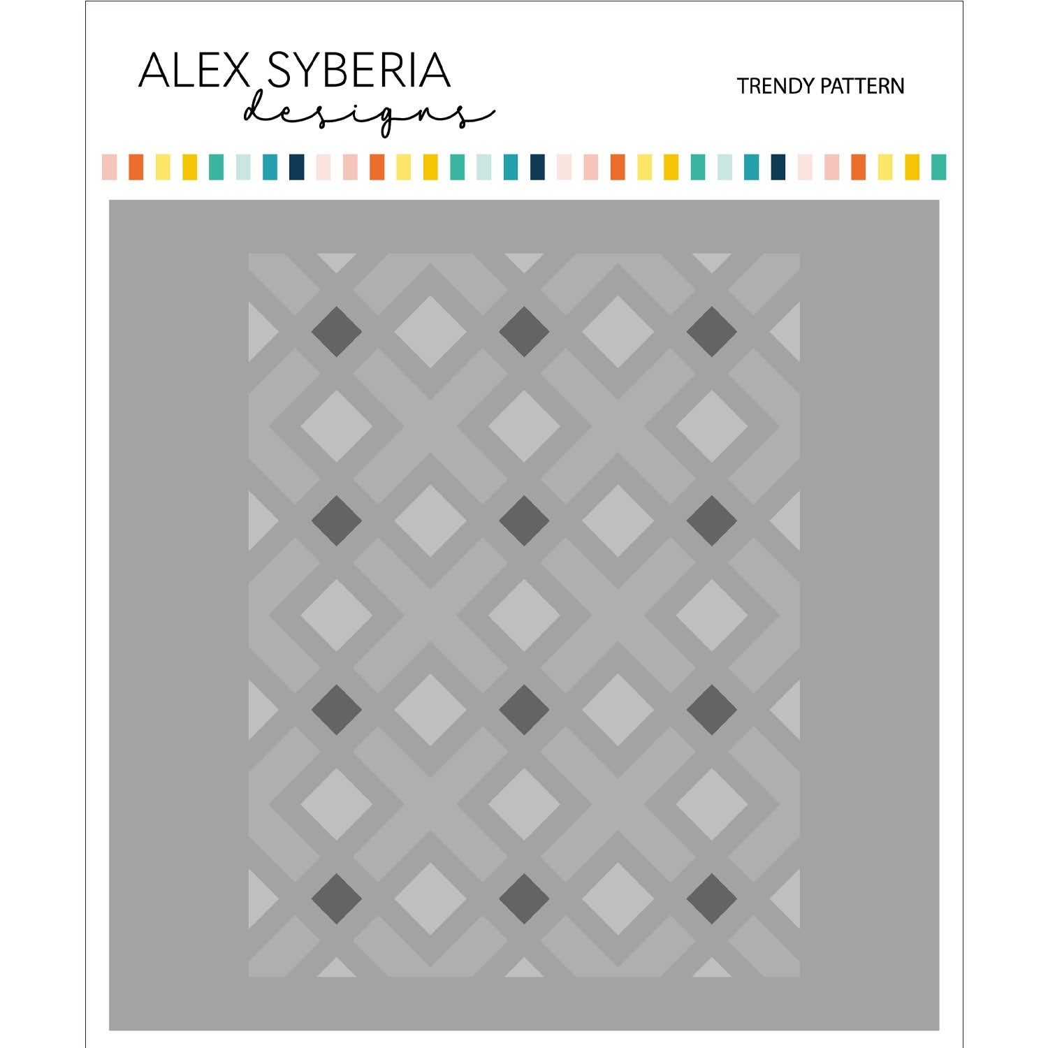 Alex Syberia Designs Trendy Pattern Stencil Set - CraftSource Market: Craft Supplies & Kits Papercraft > Stencils