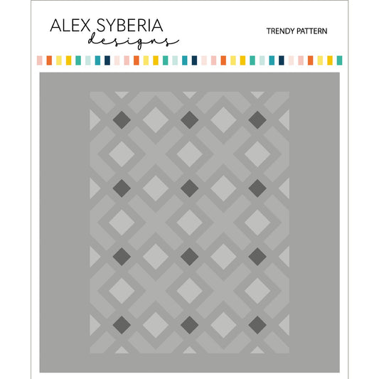 Alex Syberia Designs Trendy Pattern Stencil Set - CraftSource Market: Craft Supplies & Kits Papercraft > Stencils