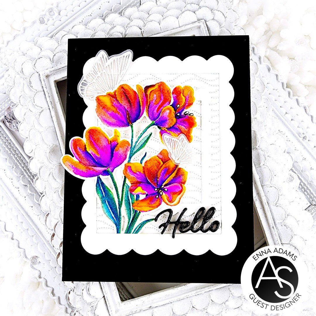 Alex Syberia Designs Tulips in Bloom Die Set - CraftSource Market: Craft Supplies & Kits Papercraft > Dies > Metal Cutting Dies