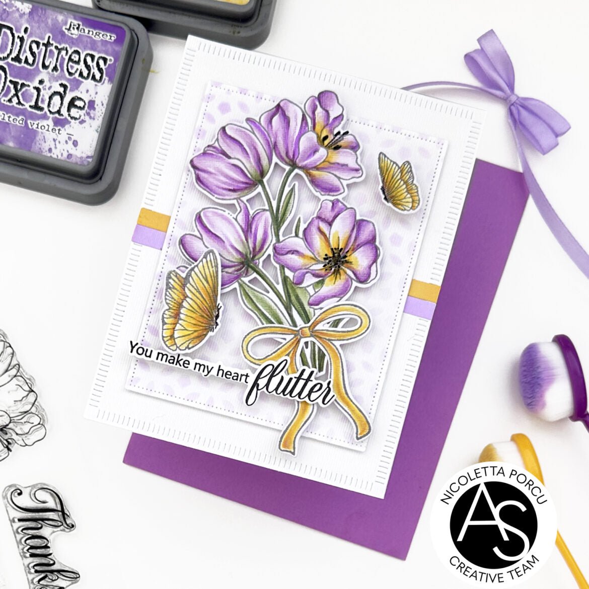 Alex Syberia Designs Tulips in Bloom Die Set - CraftSource Market: Craft Supplies & Kits Papercraft > Dies > Metal Cutting Dies
