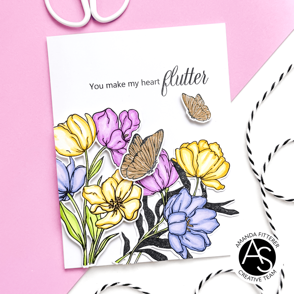 Alex Syberia Designs Tulips in Bloom Die Set - CraftSource Market: Craft Supplies & Kits Papercraft > Dies > Metal Cutting Dies