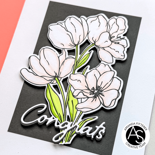 Alex Syberia Designs Tulips in Bloom Die Set - CraftSource Market: Craft Supplies & Kits Papercraft > Dies > Metal Cutting Dies