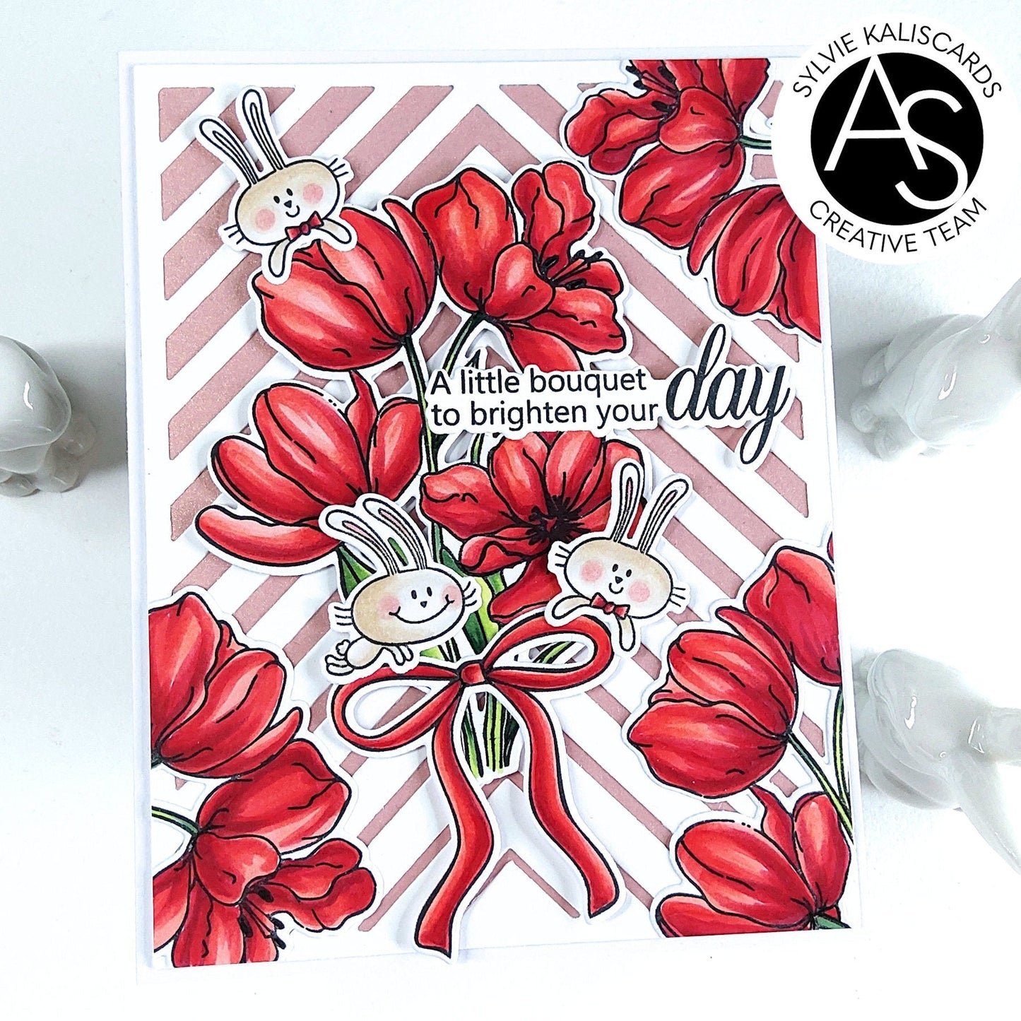 Alex Syberia Designs Tulips in Bloom Stamp Set - CraftSource Market: Craft Supplies & Kits Papercraft > Stamps > Photopolymer Stamps