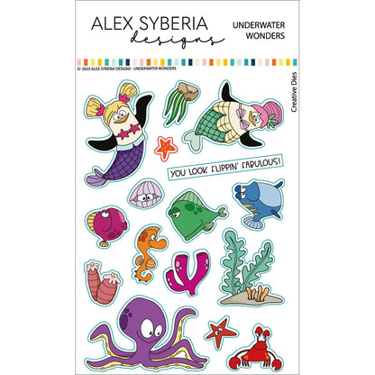 Alex Syberia Designs Underwater Wonders Die Set - CraftSource Market: Craft Supplies & Kits Papercraft > Dies > Metal Cutting Dies