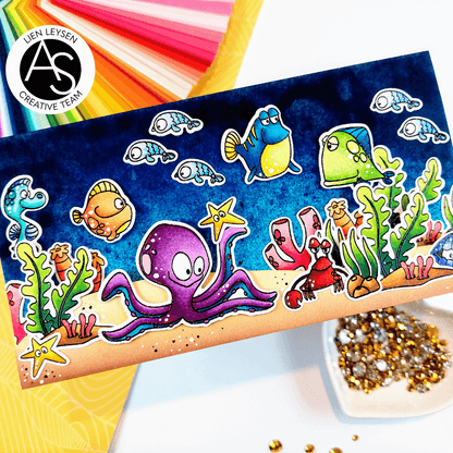 Alex Syberia Designs Underwater Wonders Stamp Set - CraftSource Market: Craft Supplies & Kits Papercraft > Stamps > Photopolymer Stamps