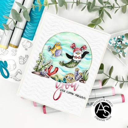 Alex Syberia Designs Underwater Wonders Stamp Set - CraftSource Market: Craft Supplies & Kits Papercraft > Stamps > Photopolymer Stamps