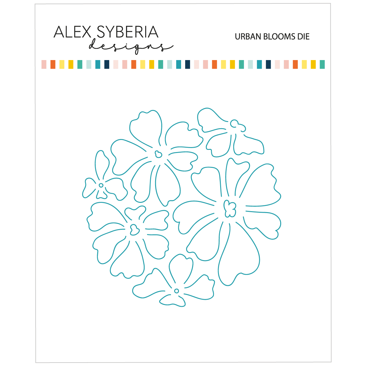 Alex Syberia Designs Urban Blooms Die - CraftSource Market: Craft Supplies & Kits Papercraft > Dies > Metal Cutting Dies