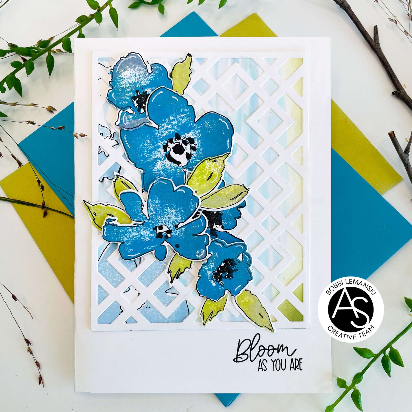 Alex Syberia Designs Watercolour Flowers Stamp Set - CraftSource Market: Craft Supplies & Kits Papercraft > Stamps > Photopolymer Stamps