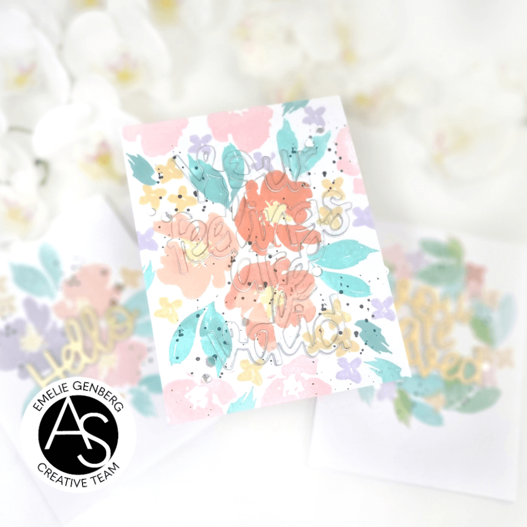 Alex Syberia Designs Watercolour Flowers Stamp Set - CraftSource Market: Craft Supplies & Kits Papercraft > Stamps > Photopolymer Stamps