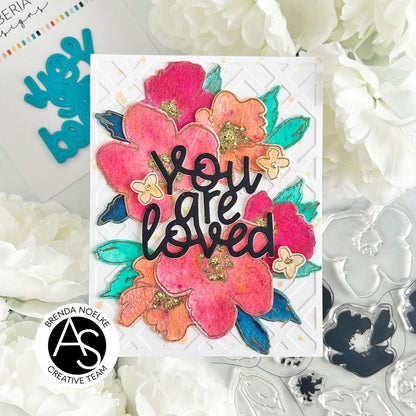 Alex Syberia Designs Watercolour Flowers Stamp Set - CraftSource Market: Craft Supplies & Kits Papercraft > Stamps > Photopolymer Stamps