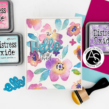 Alex Syberia Designs Watercolour Flowers Stamp Set - CraftSource Market: Craft Supplies & Kits Papercraft > Stamps > Photopolymer Stamps