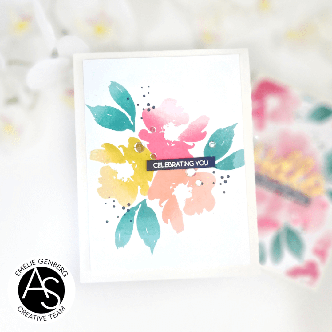Alex Syberia Designs Watercolour Flowers Stamp Set - CraftSource Market: Craft Supplies & Kits Papercraft > Stamps > Photopolymer Stamps