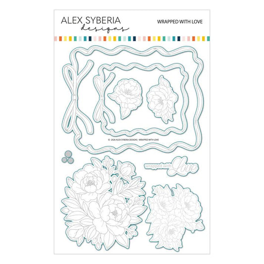 Alex Syberia Designs Wrapped with Love Die Set - CraftSource Market: Craft Supplies & Kits Papercraft > Dies > Metal Cutting Dies