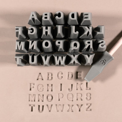 Alphabet Stamp Set | All Caps | Arial Bold Font | 7mm Width - CraftSource Market: Craft Supplies & Kits Stamps
