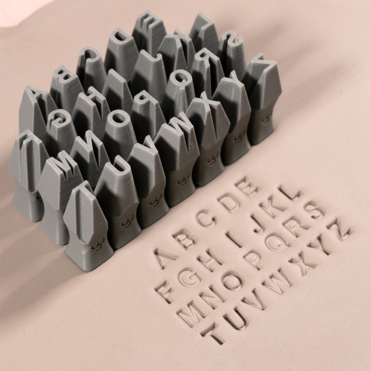 Alphabet Stamp Set | All Caps | Arial Bold Font | 7mm Width - CraftSource Market: Craft Supplies & Kits Stamps