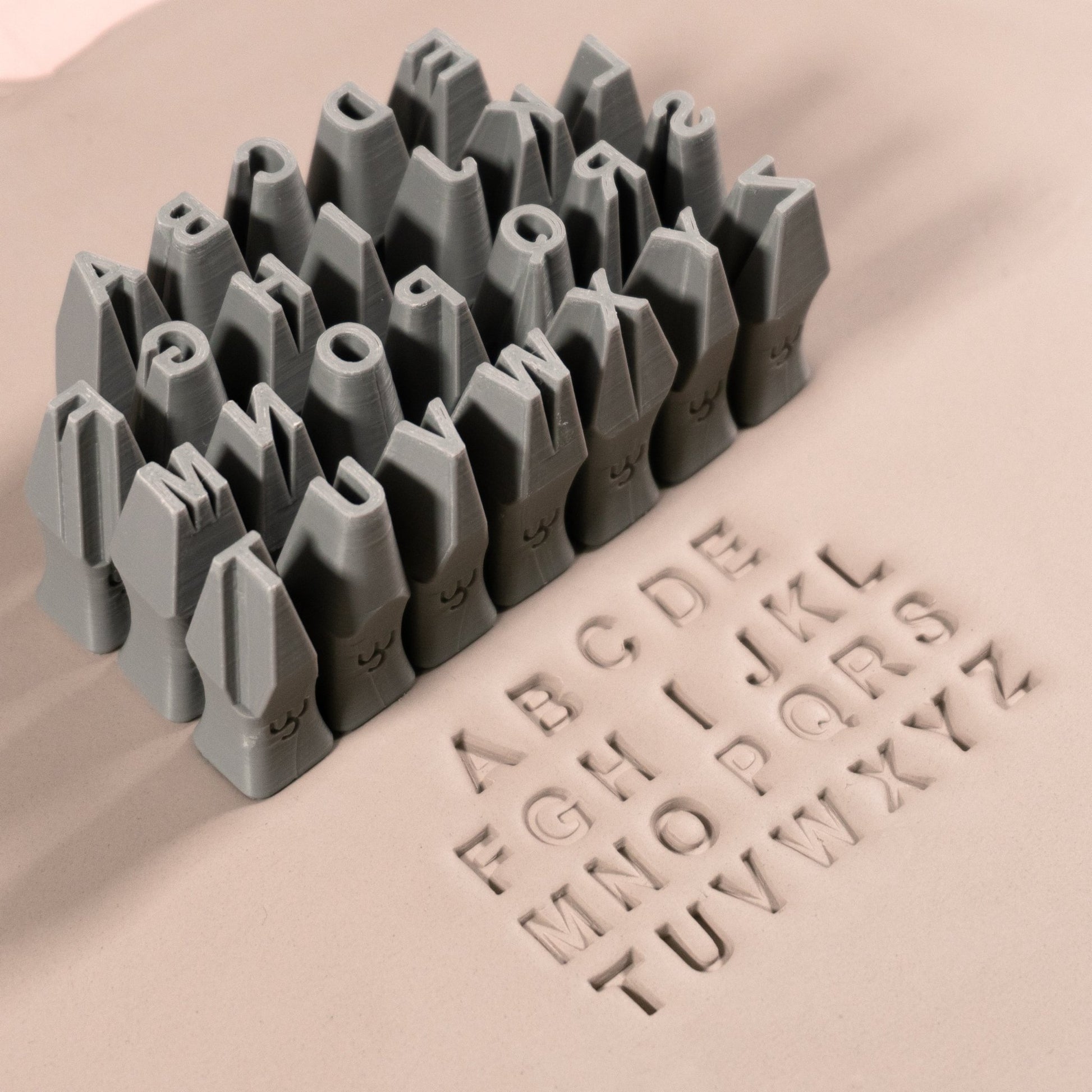 Alphabet Stamp Set | All Caps | Arial Bold Font | 7mm Width - CraftSource Market: Craft Supplies & Kits Stamps