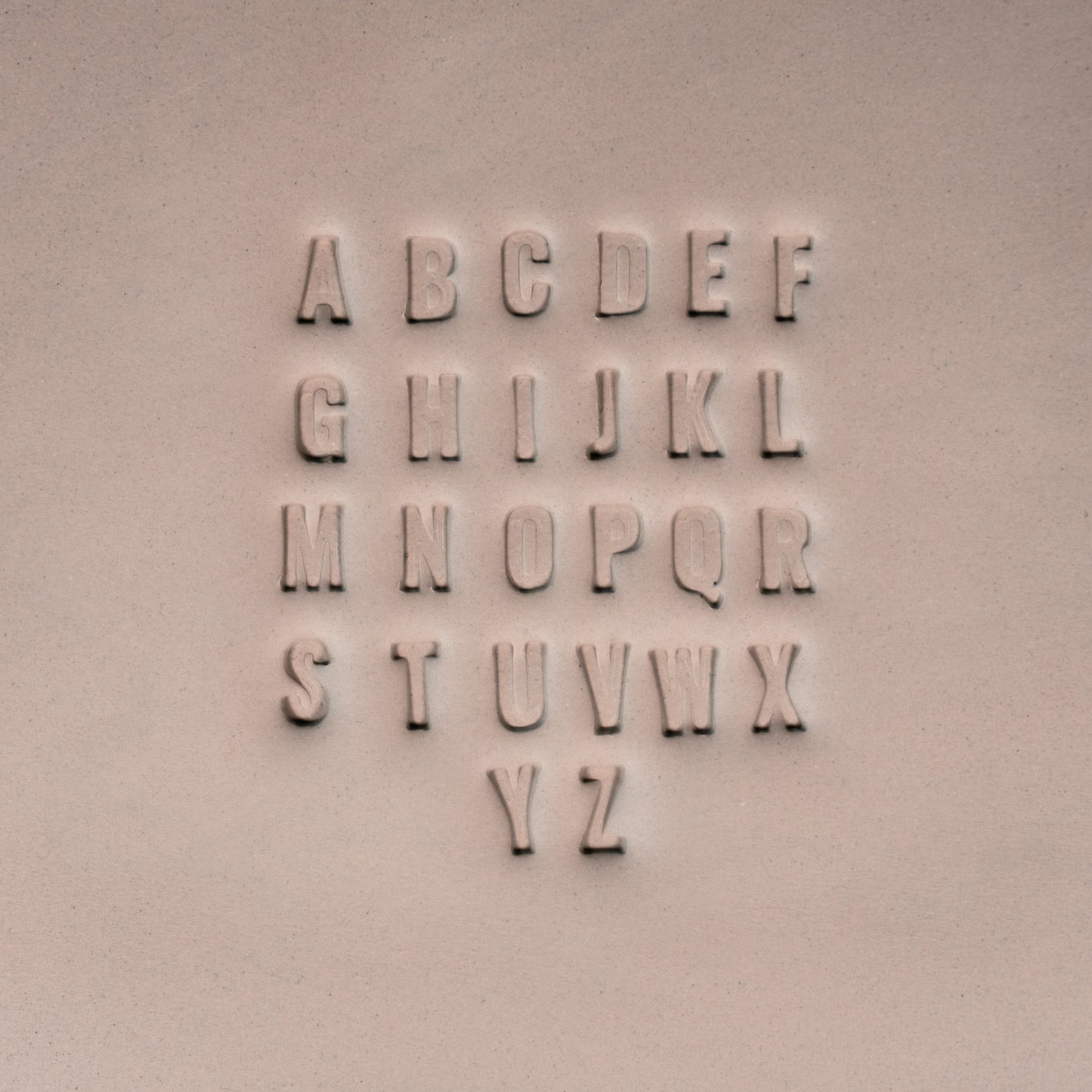 Alphabet Stamp Set | All Caps | Oswald Bold Font | 7mm Width