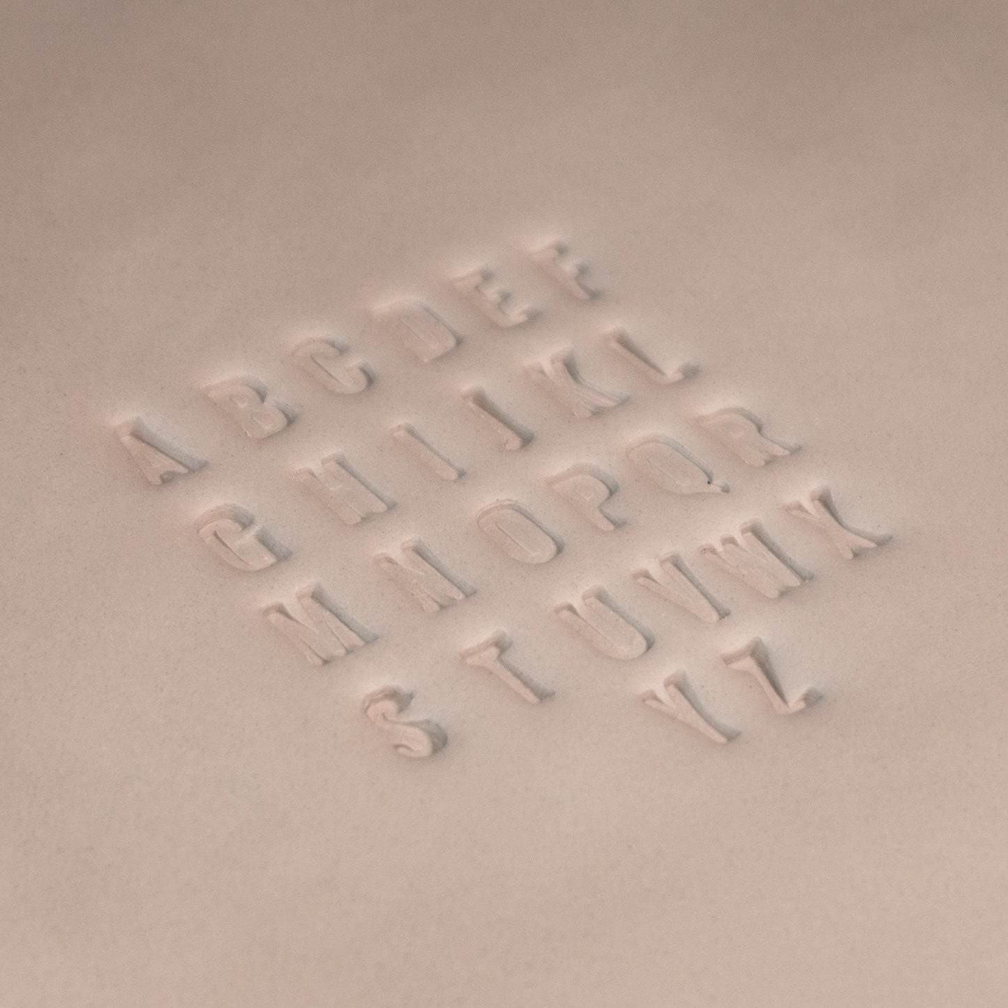 Alphabet Stamp Set | All Caps | Oswald Bold Font | 7mm Width