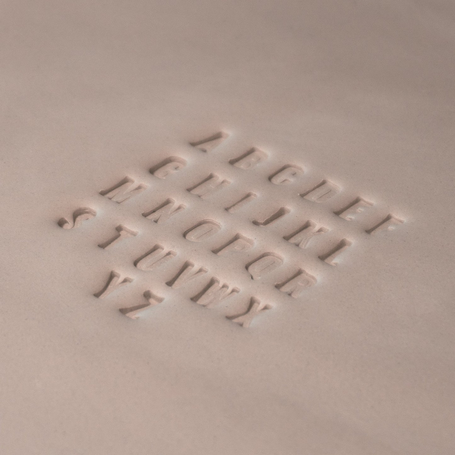 Alphabet Stamp Set | All Caps | Oswald Bold Font | 7mm Width