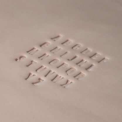 Alphabet Stamp Set | All Caps | Oswald Bold Font | 7mm Width