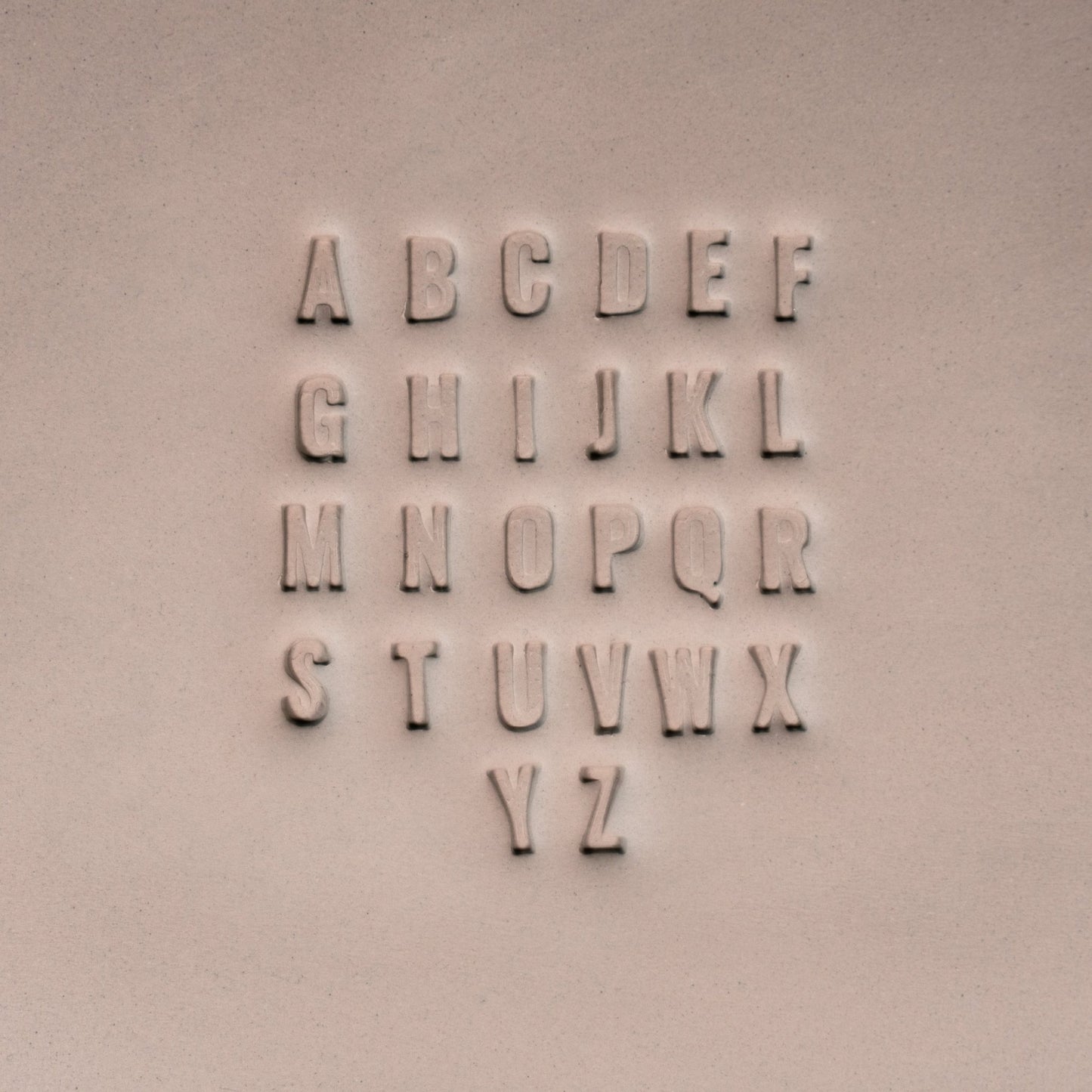 Alphabet Stamp Set | All Caps | Oswald Bold Font | 7mm Width - CraftSource Market: Craft Supplies & Kits Stamps