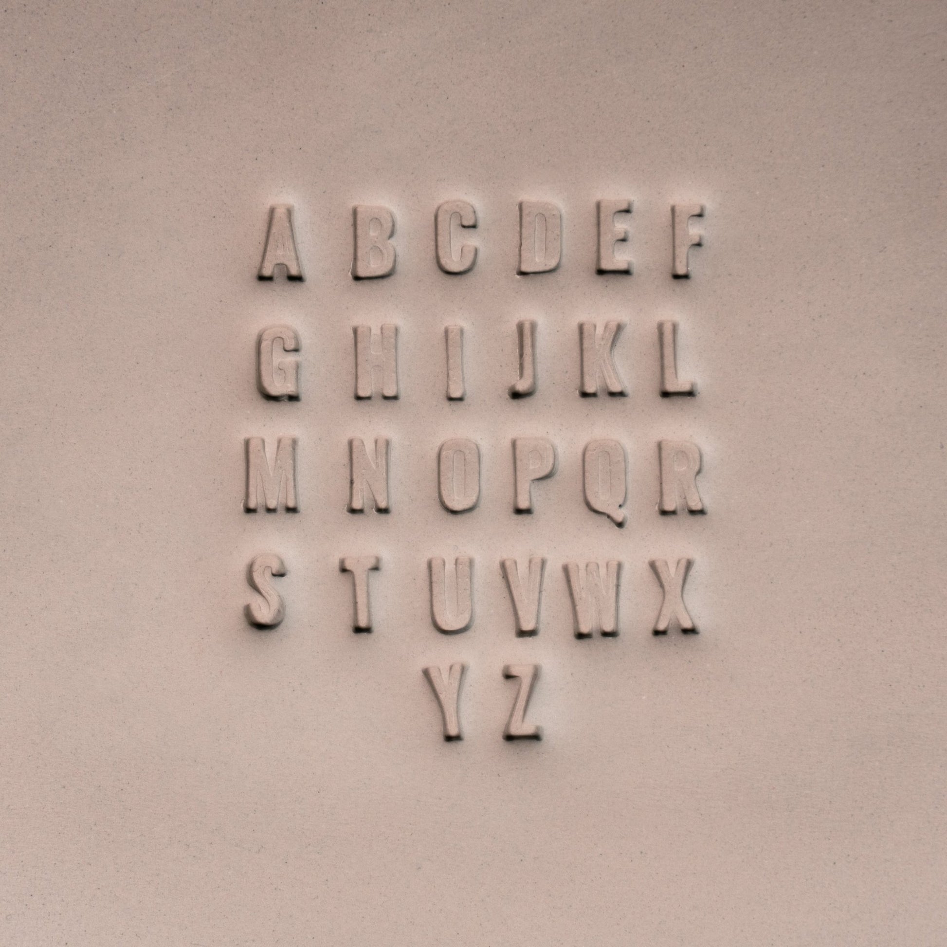 Alphabet Stamp Set | All Caps | Oswald Bold Font | 7mm Width - CraftSource Market: Craft Supplies & Kits Stamps