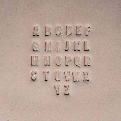 Alphabet Stamp Set | All Caps | Oswald Bold Font | 7mm Width - CraftSource Market: Craft Supplies & Kits Stamps