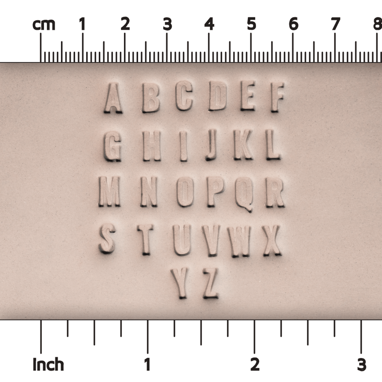 Alphabet Stamp Set | All Caps | Oswald Bold Font | 7mm Width - CraftSource Market: Craft Supplies & Kits Stamps