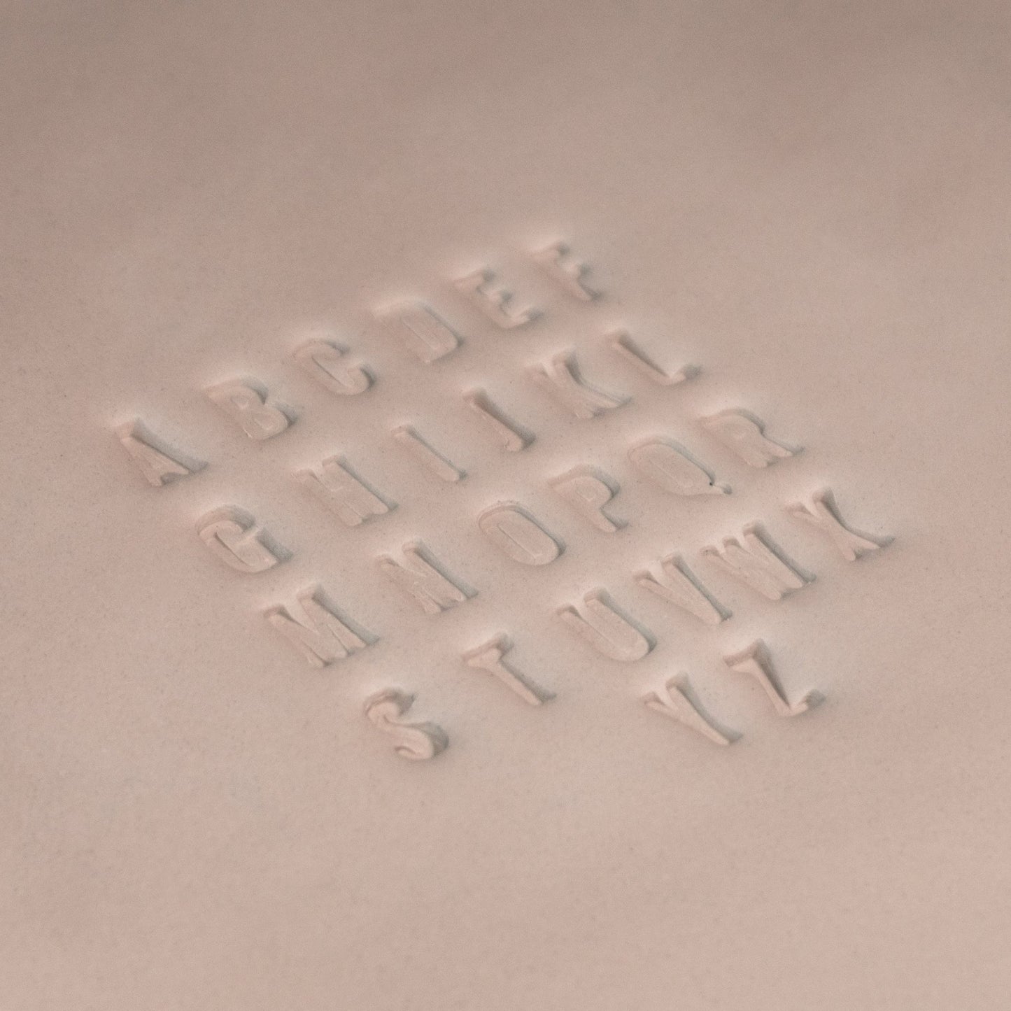 Alphabet Stamp Set | All Caps | Oswald Bold Font | 7mm Width - CraftSource Market: Craft Supplies & Kits Stamps