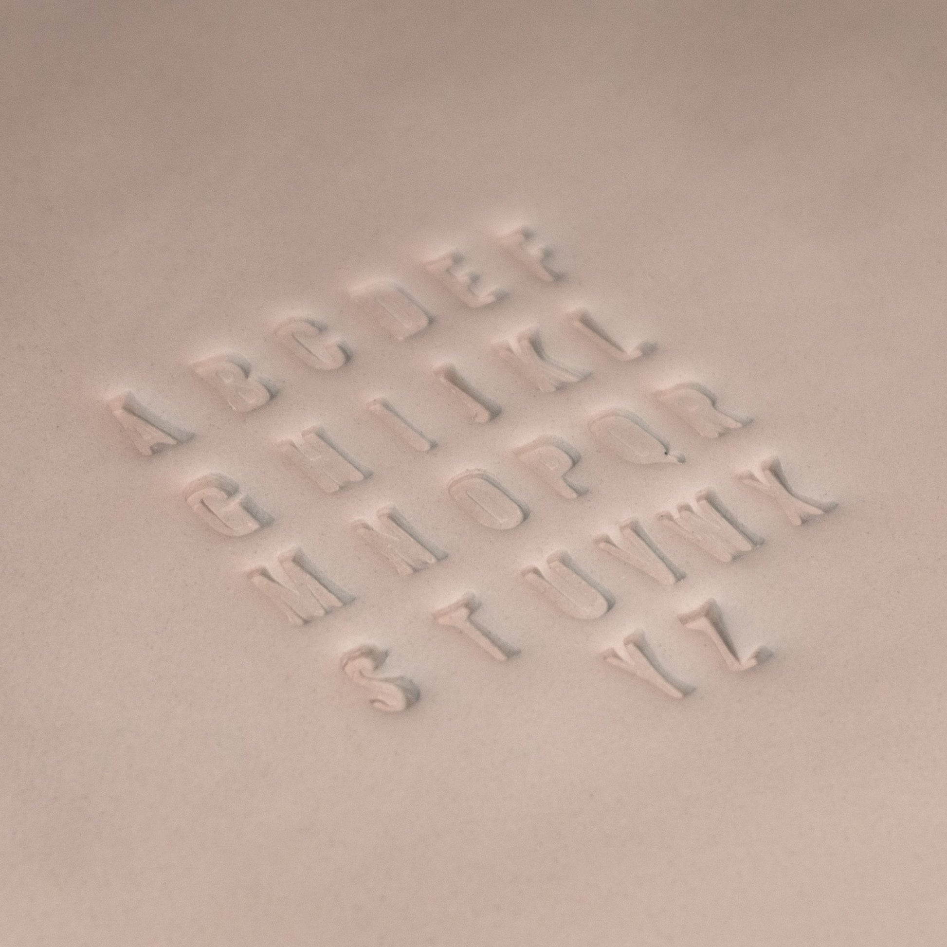 Alphabet Stamp Set | All Caps | Oswald Bold Font | 7mm Width - CraftSource Market: Craft Supplies & Kits Stamps