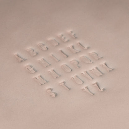 Alphabet Stamp Set | All Caps | Oswald Bold Font | 7mm Width - CraftSource Market: Craft Supplies & Kits Stamps