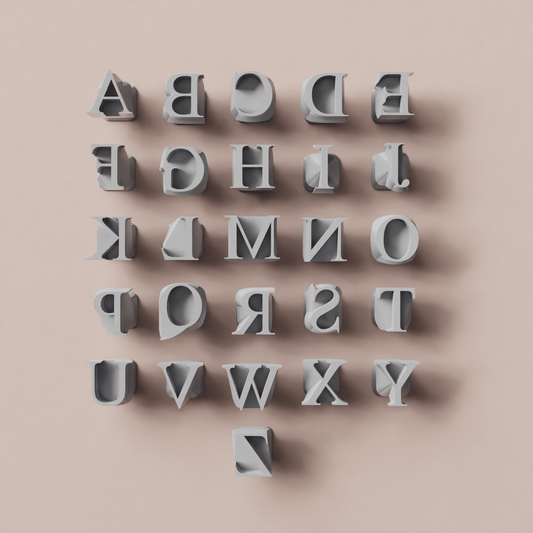 Alphabet Stamp Set | All Caps | Times New Roman Font - CraftSource Market: Craft Supplies & Kits Stamps